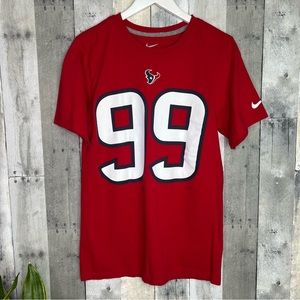 NFL Houston Texans Men’s Red Nike Tee Shirt Size Small